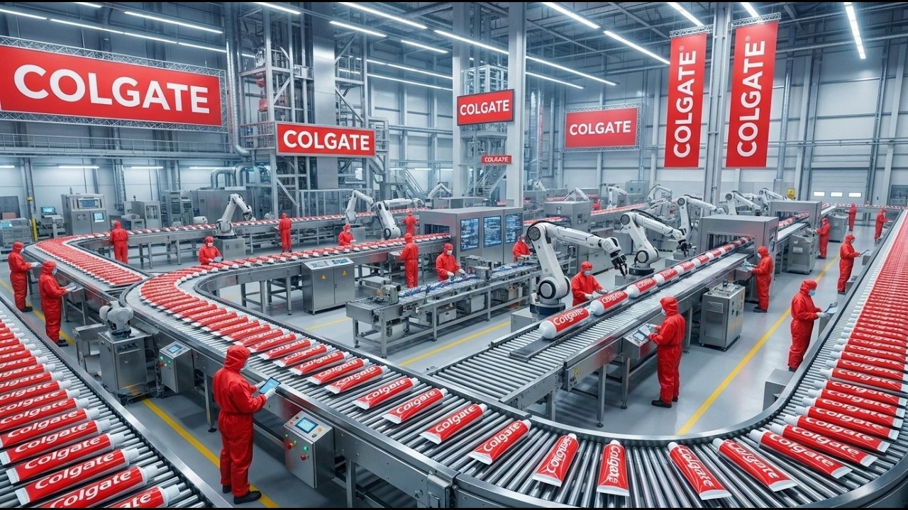Inside the Largest Toothpaste Factory — From Animal Bones to Toothpaste (Full Process)