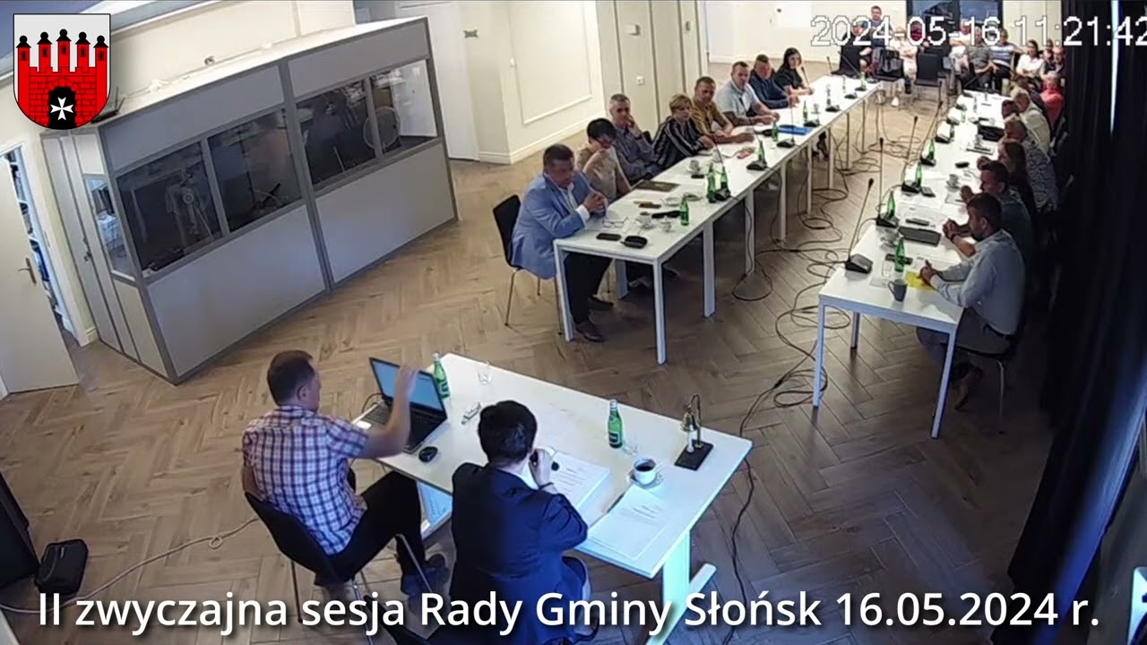 II zwyczajna sesja Rady Gminy Słońsk 16.05.2024 r
