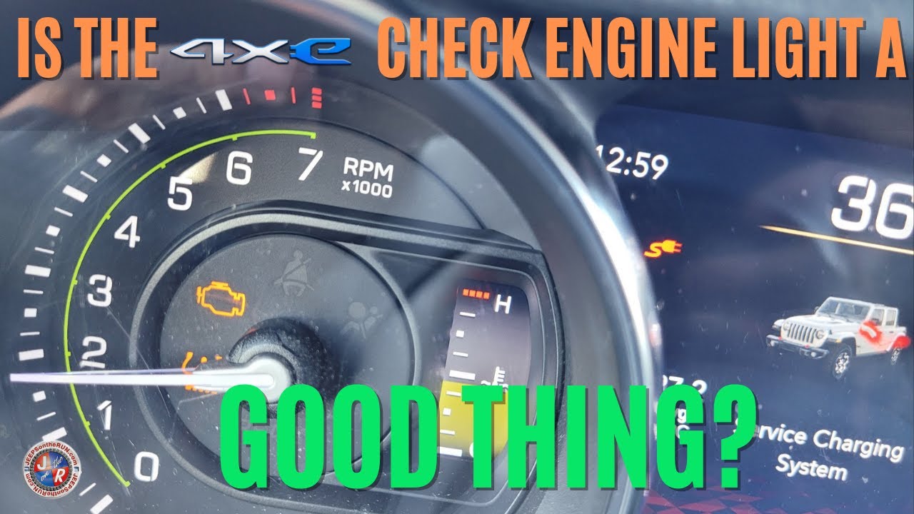 Может ли индикатор Check Engine быть хорошим знаком? Jeep 4xe
