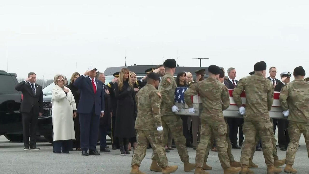 Trump attends return of first US troops killed in Iran war | AFP