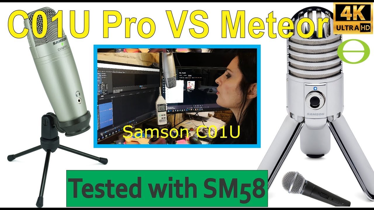 Samson Meteor Mic vs C01U Pro voice over tests - compared with Shure SM58