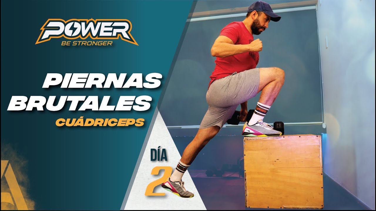 Rutina de Piernas ¡BRUTAL! 🔥 Cuádriceps 💥  Power | Día 2
