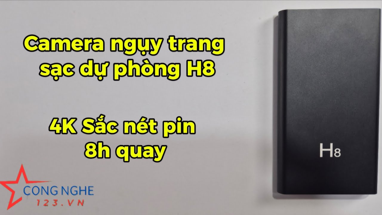Camera ngụy trang sạc dự phòng H8 ngụy trang siêu tinh vi #camerasacduphongH8