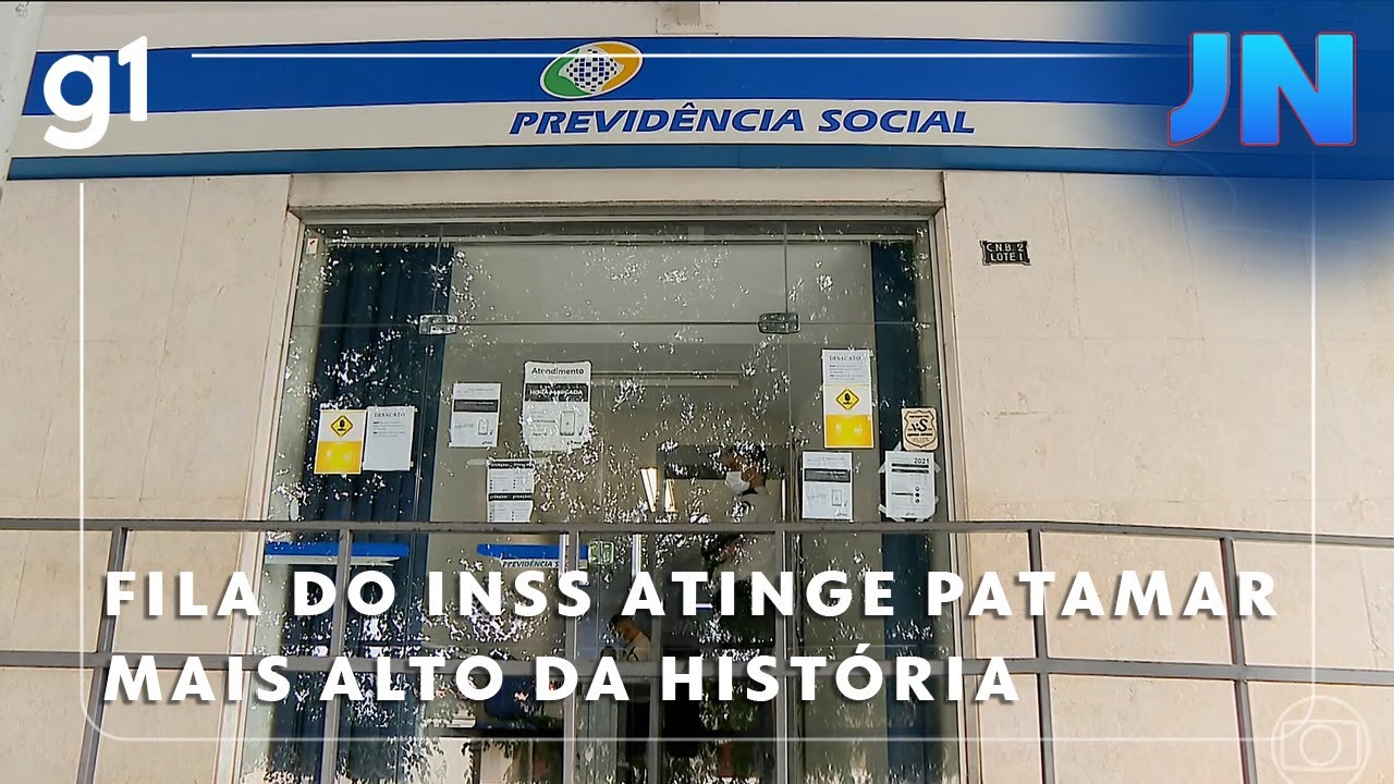 Jornal Nacional: Fila do INSS atinge o patamar mais alto da história