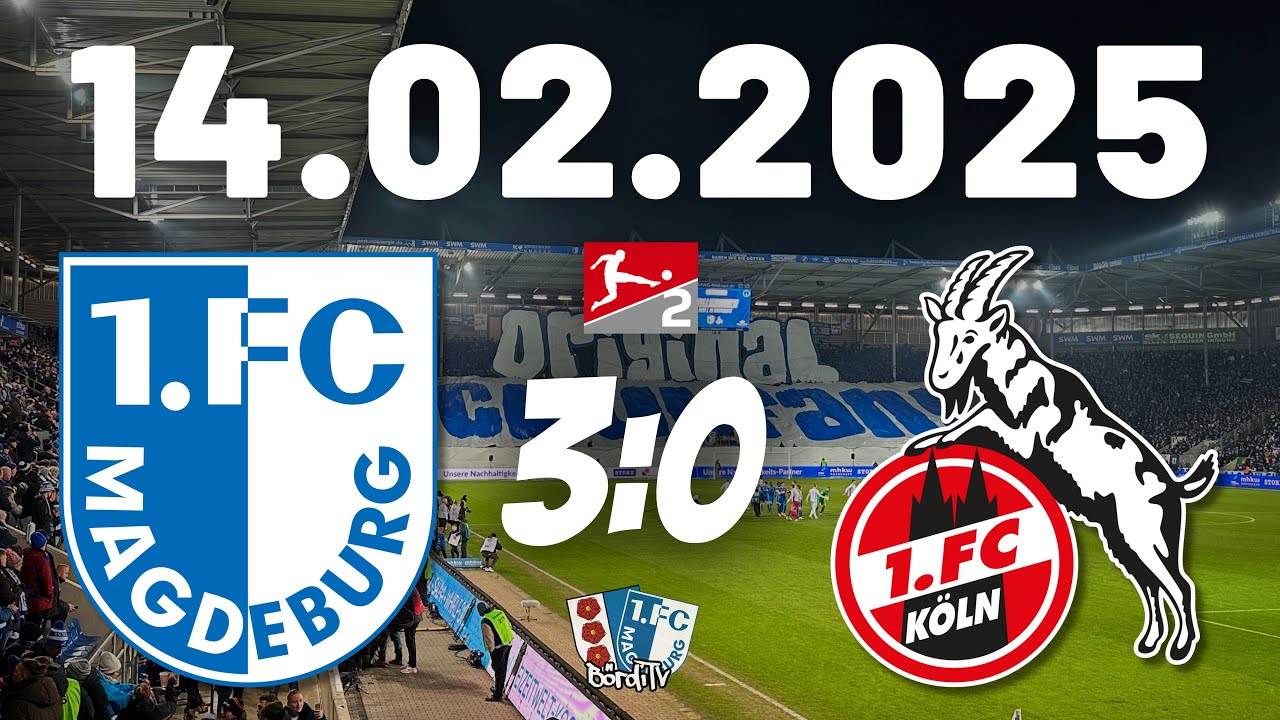 1.FC MAGDEBURG vs 1.FC KÖLN (3:0) Von Fans für Fans - Emotionen pur | 14.02.2025