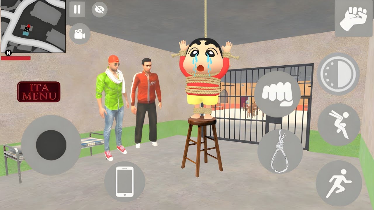😱 Shinchan Ko Fasi Ho Gaya 😭 in Indian Theft Auto Simulator | New Update 🤩💥