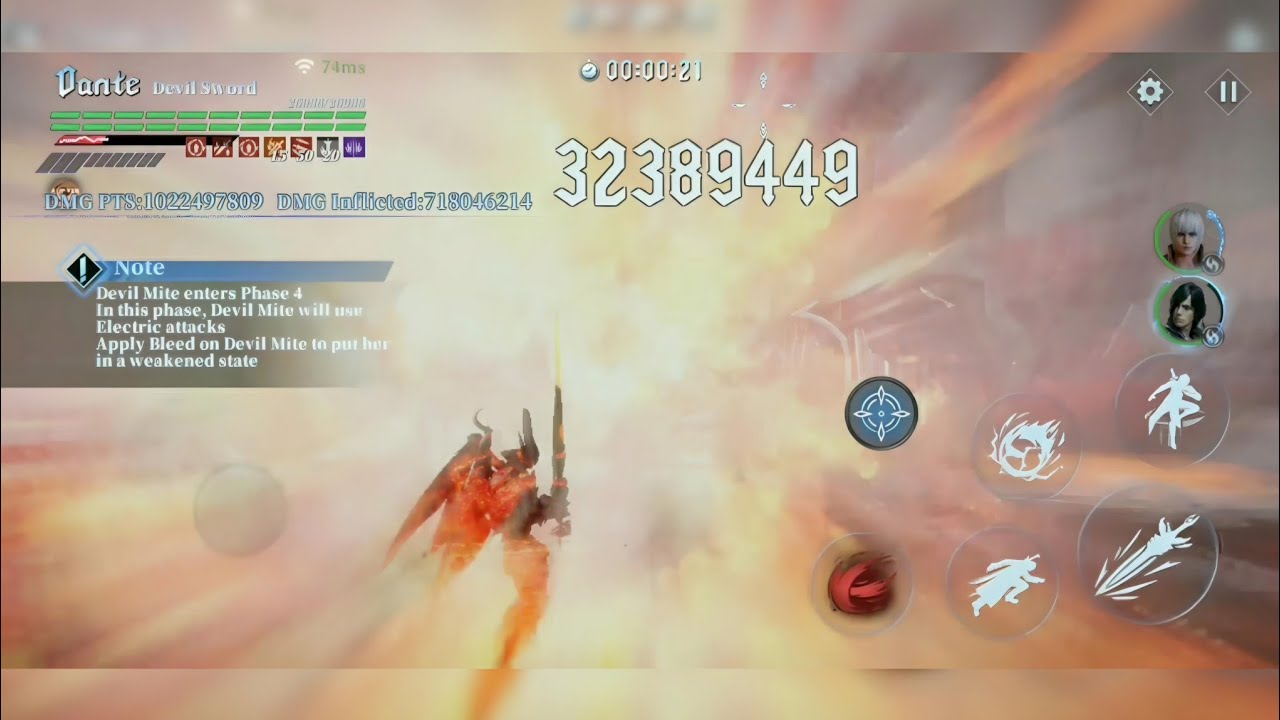 Kill Devil mite + Bonus 20% With Devil Sword Devil May Cry Peak Of Combat
