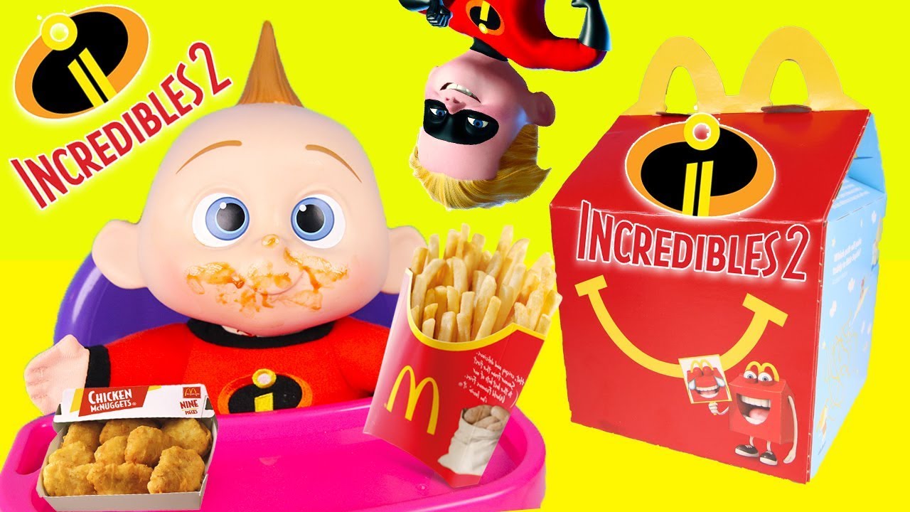 McDonalds Happy Meal Toy Challenge with Incredibles 2 Baby Jack Jack - Ellie Sparkles