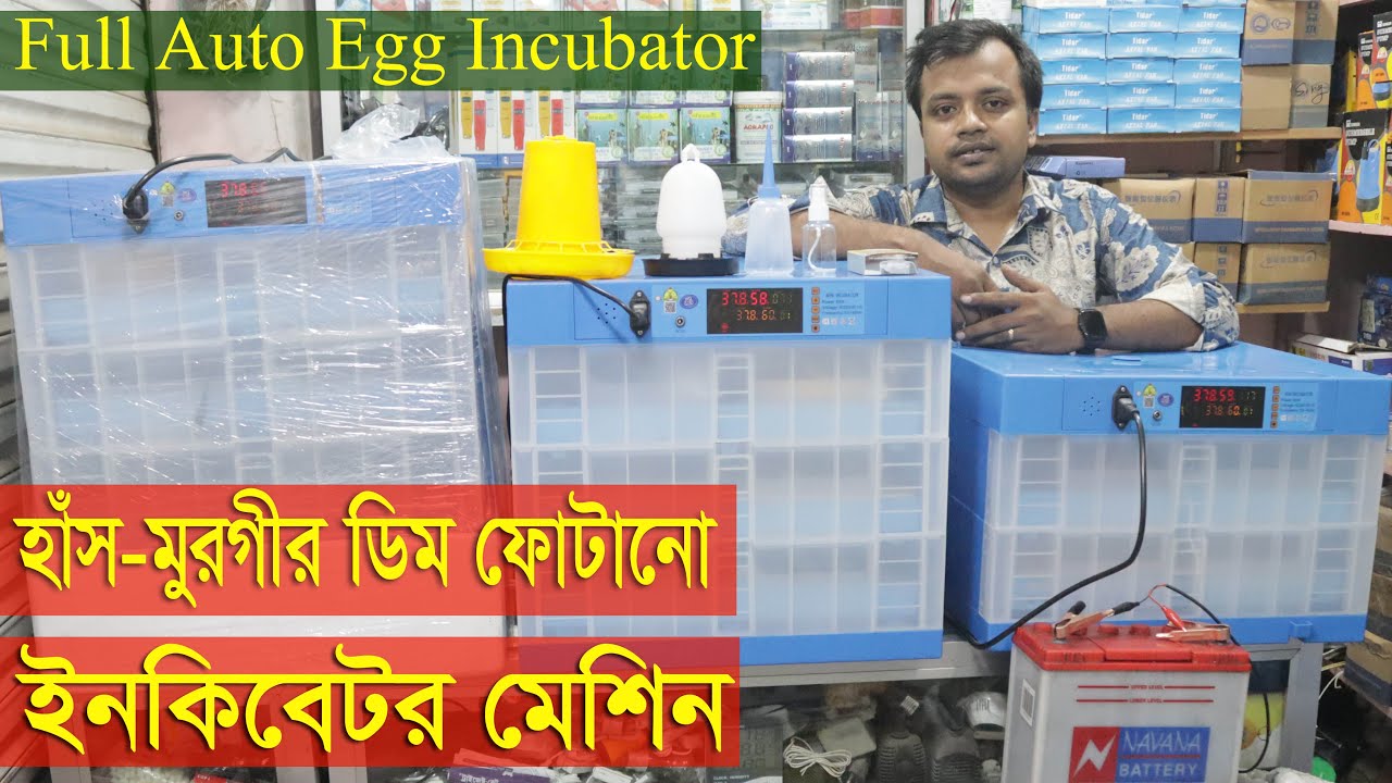 AC DC Full Auto Egg Incubator | হাঁস মুরগীর ডিম ফোটানো ইনকিউবেটর মেশিন || 128 192 256 Egg Incubator