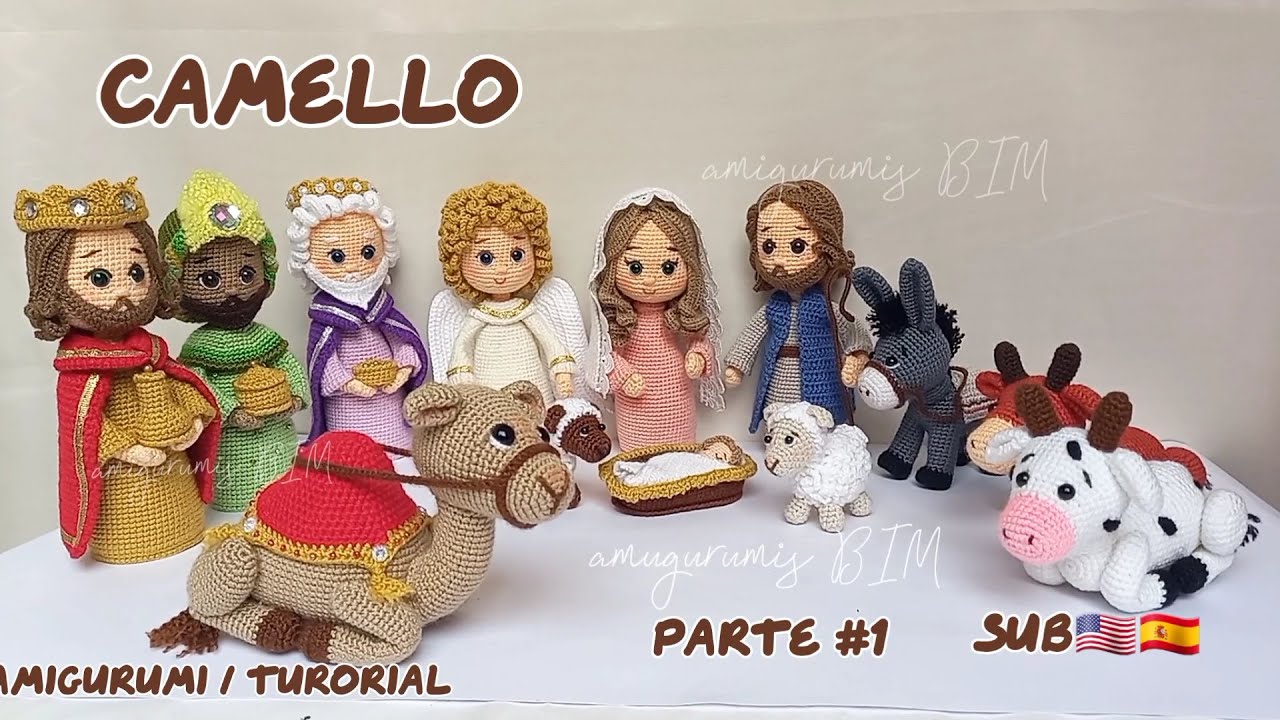 ВЕРБЛЮДЬ #amigurumi #easy (рождение младенца Иисуса) ЧАСТЬ 1/2 ПОДПИСКА - ESP