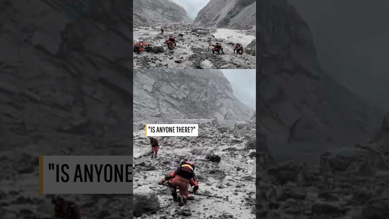 'Is anyone there?' Chinese rescuers search for survivors in mudslide-hit Xizang