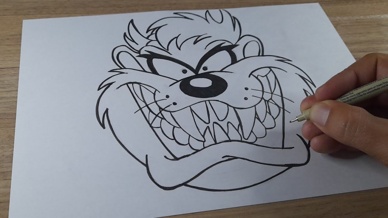 COMO DESENHAR O TAZ