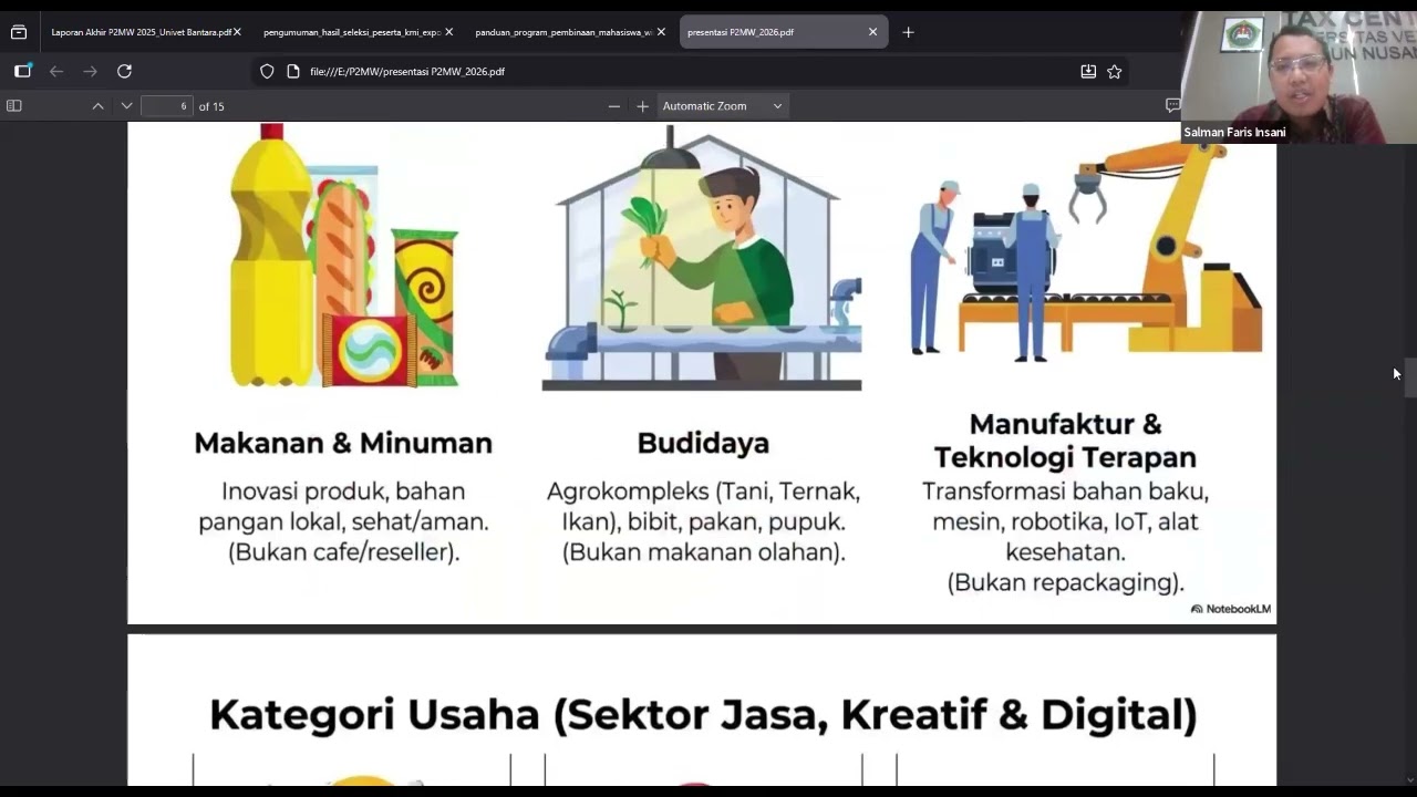 Sosialisasi P2MW Fakultas Ekonomi 2026