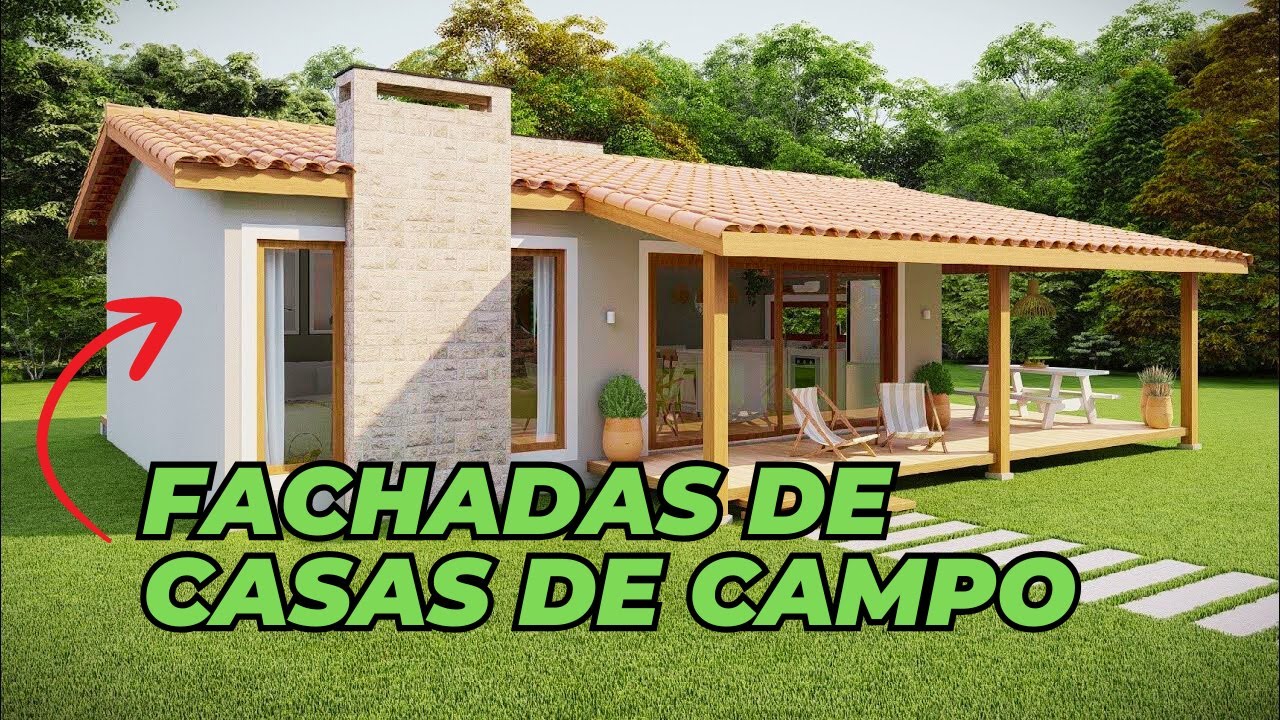 Fachadas de Casas de Campo Simples e Modernas [Aconchegantes!]