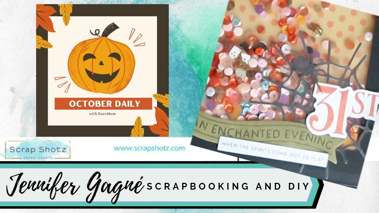 Scrappin' With @ScrapShotz /Part2 The CUTEST Haunted House turned into a SHAKER POCKET October Daily
