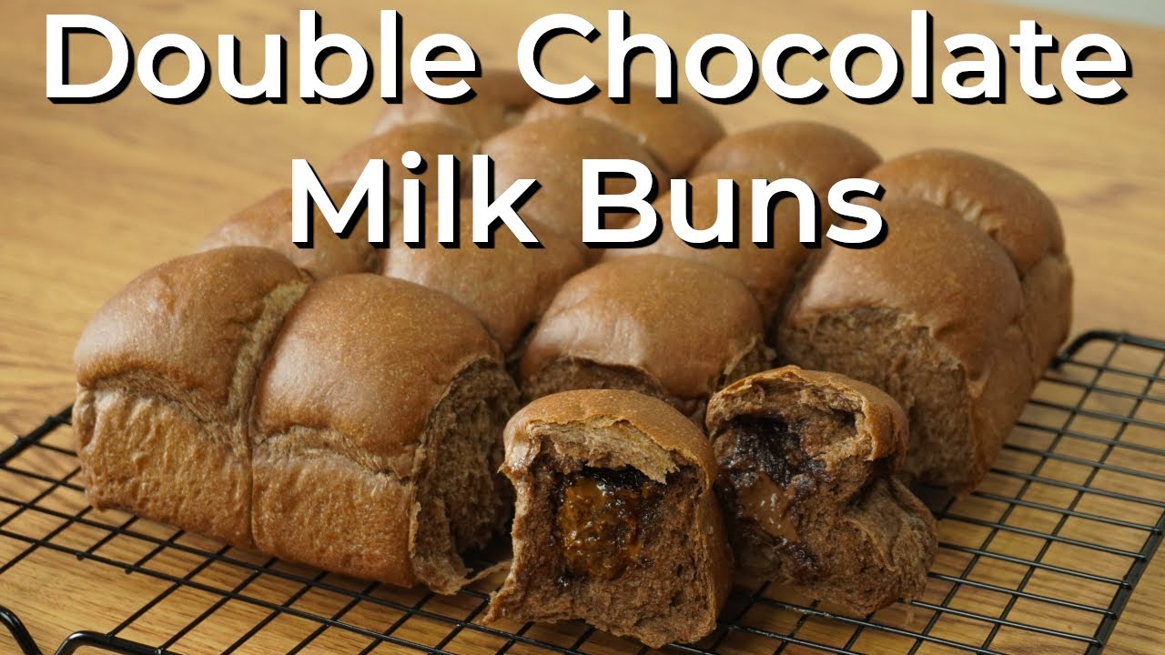 Soft & Fluffy Double Chocolate Milk Buns | NO EGG | Best Chocolate Bread Recipe