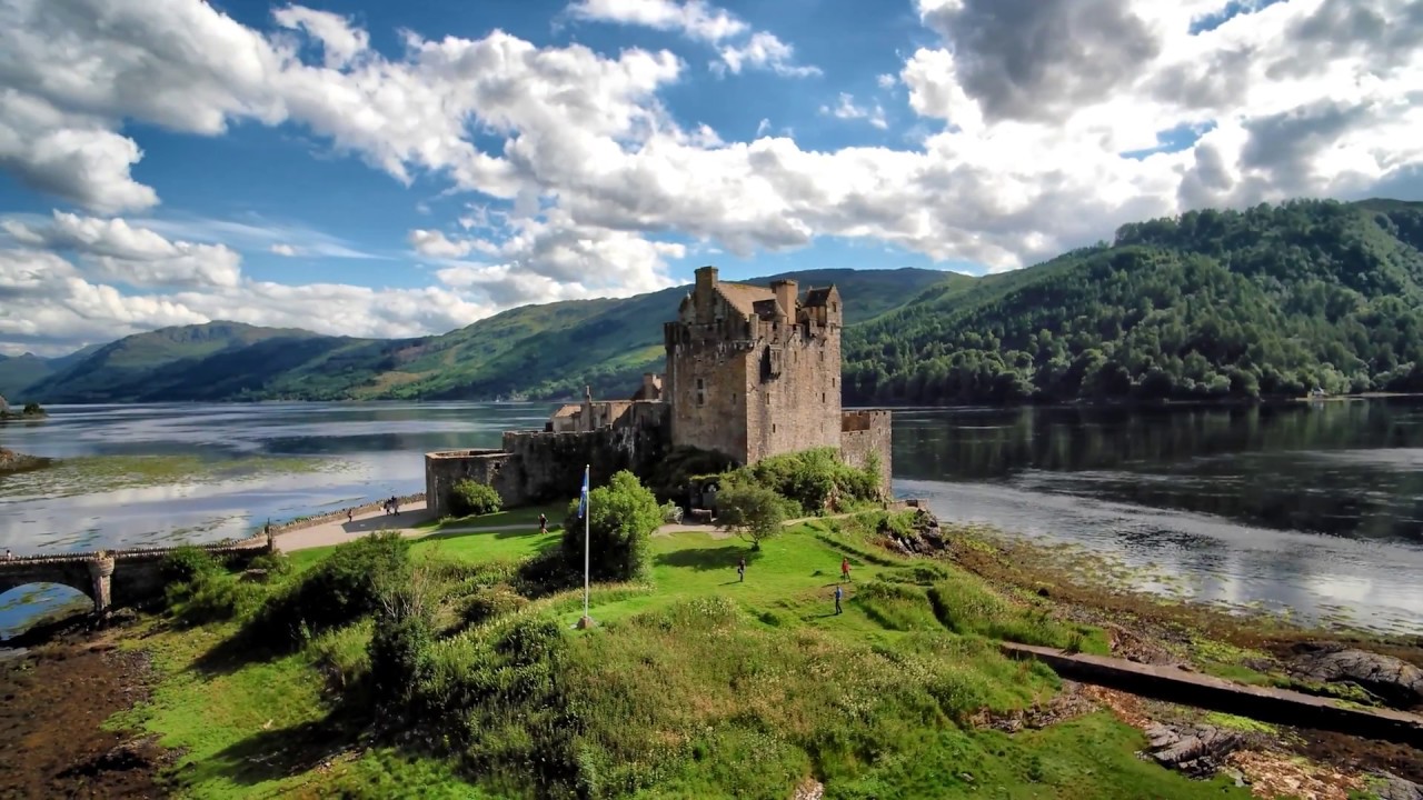 Eilean Donan Castle 4K Aerial Drone Video Yuneec Typhoon H