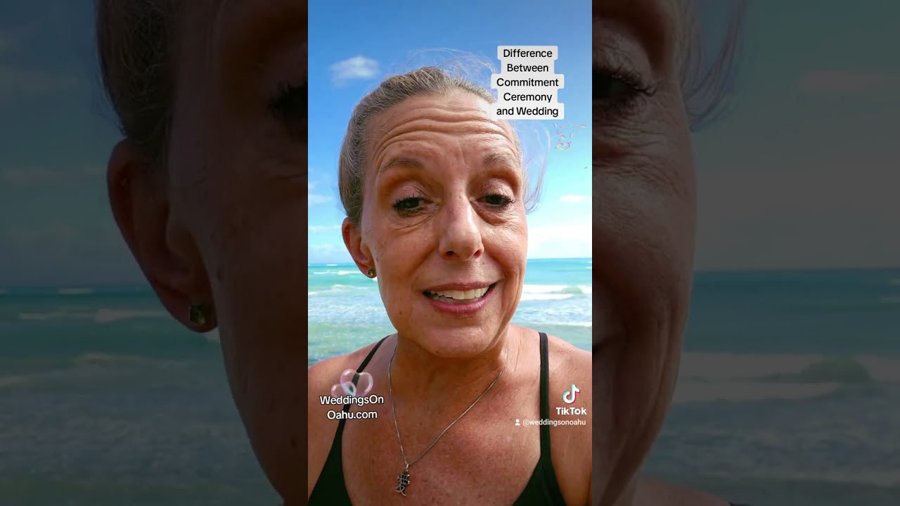 What is the difference between a wedding and a commitment ceremony?