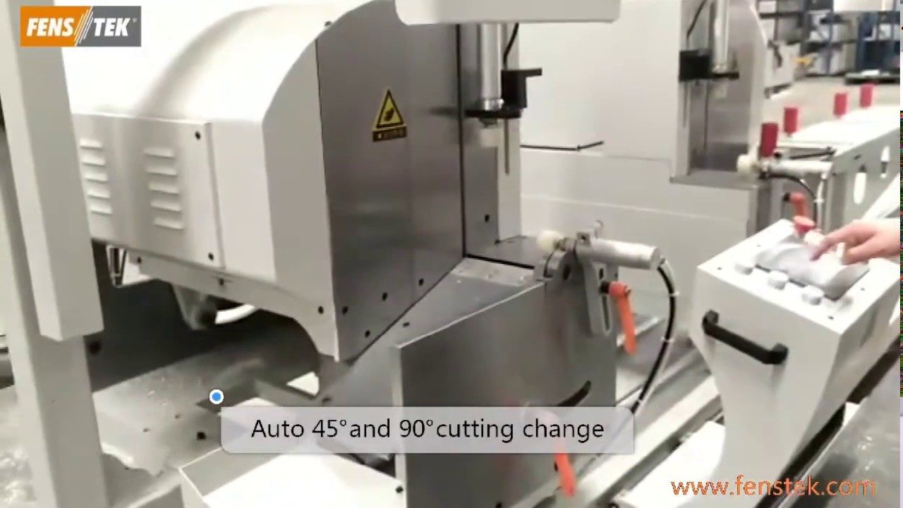 Fenstek window machine double head cutting saw ADS500X4200 CNC