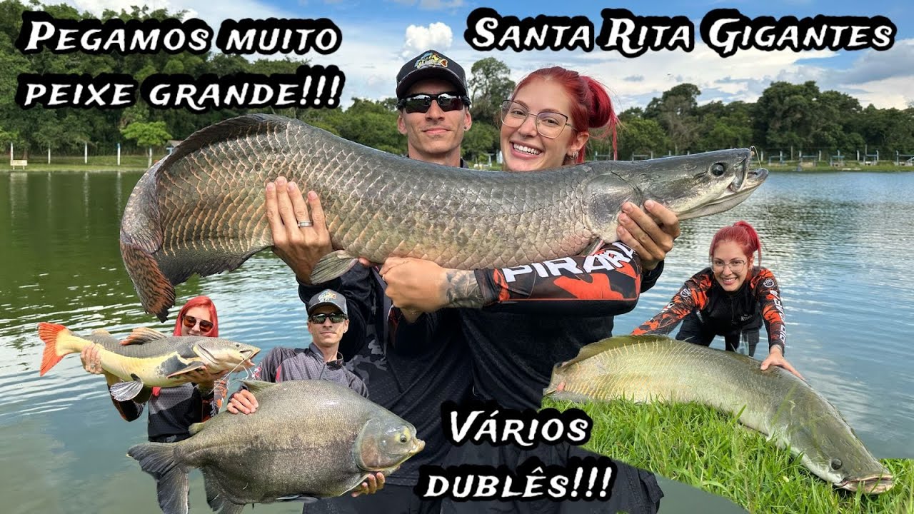 PIRARUCU, VERDE, PIRARARA, DUBLÊ E MUITO PEIXE GRANDE NO SANTA RITA GIGANTES!!