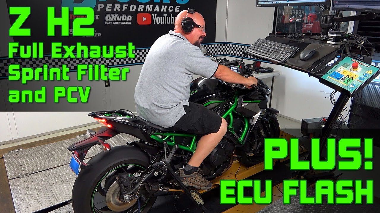 2020 Kawasaki Z H2 - Часть 6.2 - Модификации производительности и испытания на динамометре с трес...