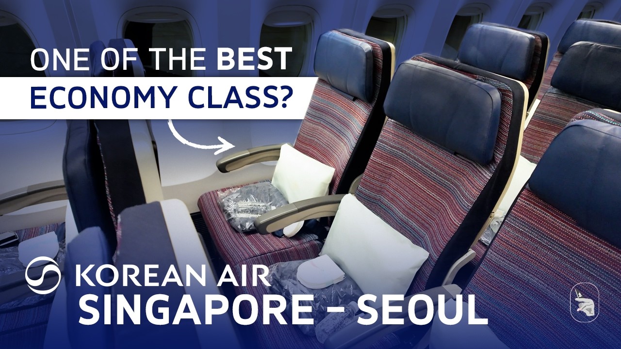 Is KOREAN AIR Economy REALLY One of the Best? | Singapore&ndash;Seoul Review✈️
