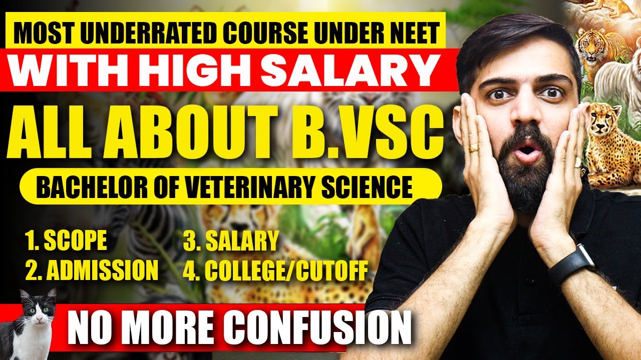 Complete Veterinary Course Details | BVSc Scope and salary in India | BVSc NEET cut off marks 2024