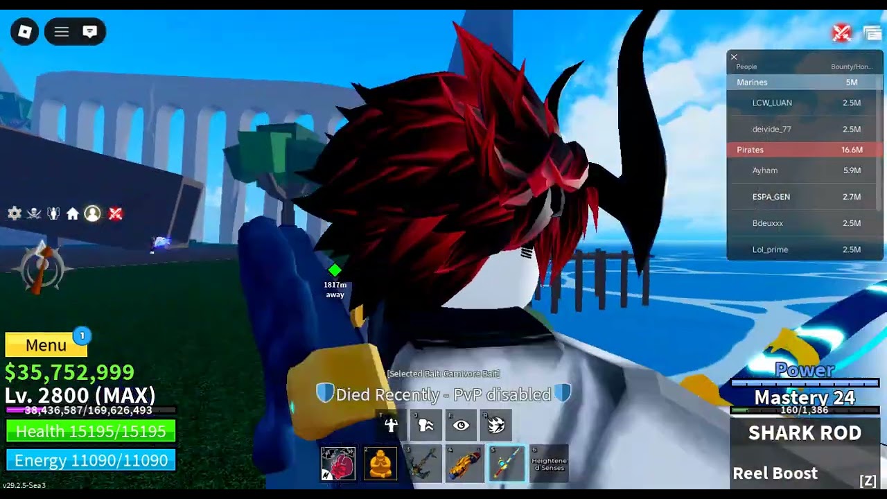 Roblox  bloxfruits buddha pvp