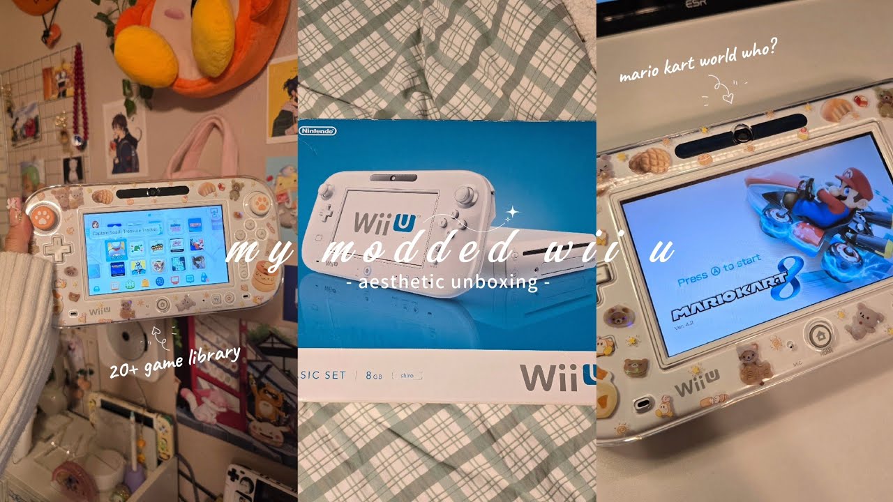 🌀unboxing a wii u in 2025 + playing games on my cozy setup