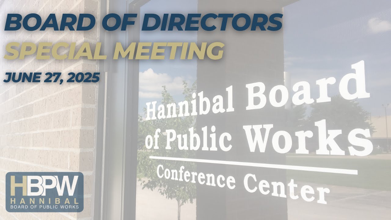 HBPW Board of Directors Special Board Meeting - June 27, 2025
