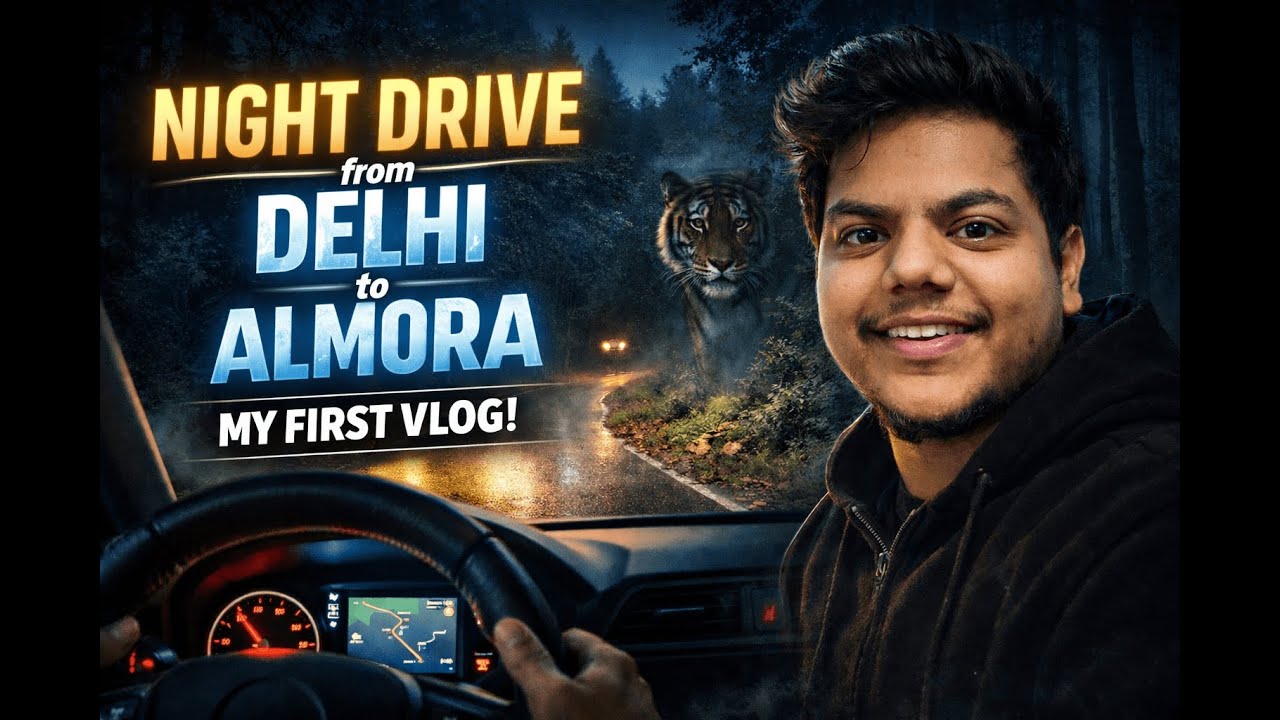 Driving Through Jim Corbett at Night | Delhi to Almora | First Vlog