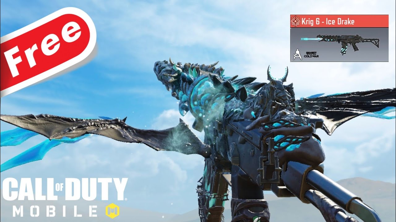 I used *MYTHIC* Krig-6 Ice Drake for free in Call of Duty Mobile 🤑🤑