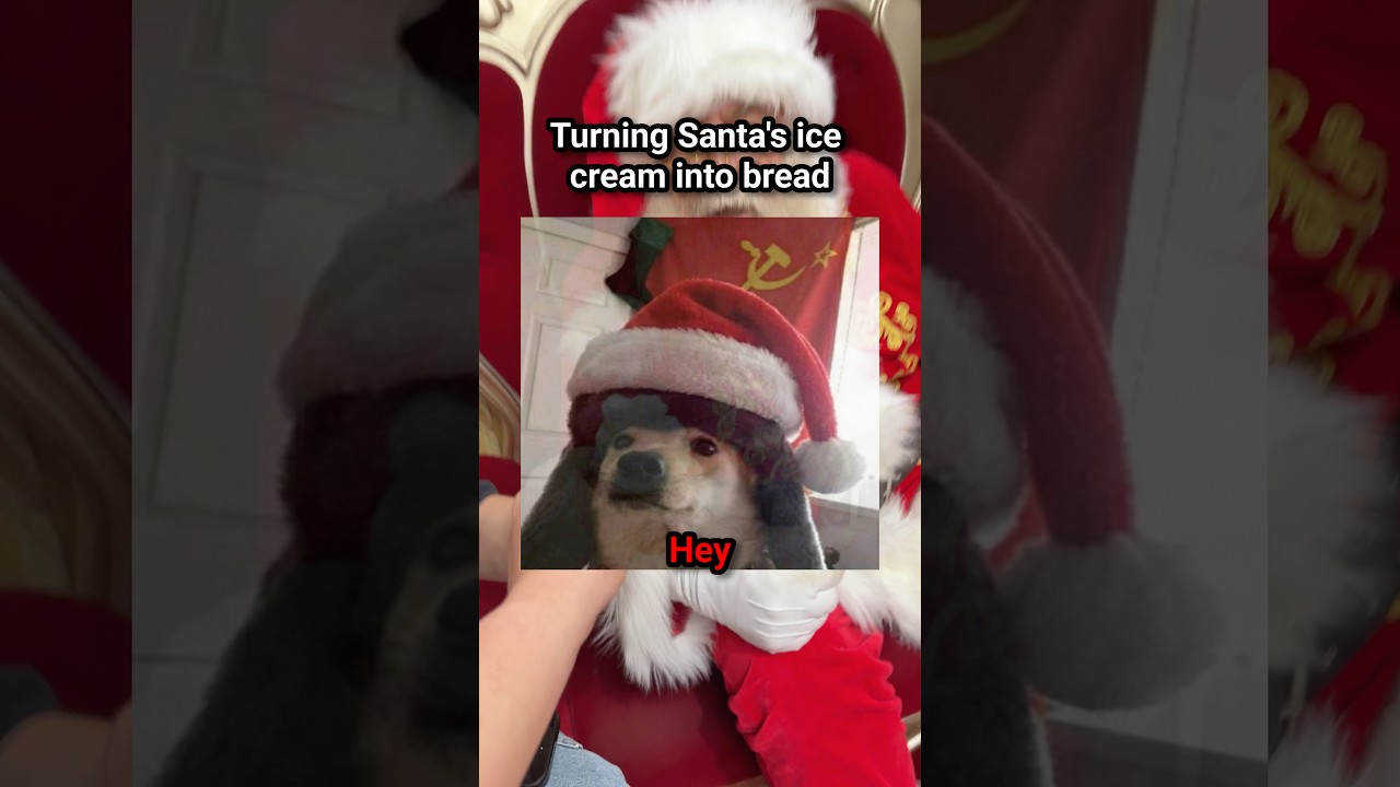 Turning Santa’s ice cream into Bread! 🍞 