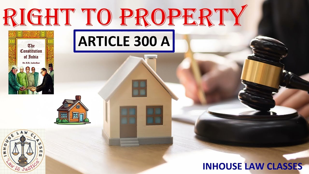 ARTICLE 300-A !! RIGHT TO PROPERTY !! CONSTITUTION OF INDIA !!