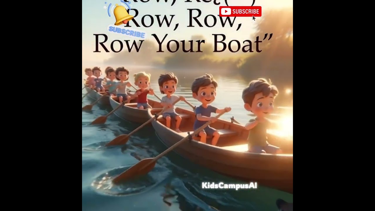 Kids Rhymes | Row Row The Boat ✨#childrenssong #kidssongs #kidsrhymes 