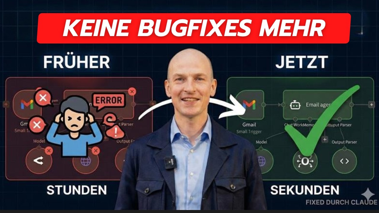 n8n Workflows reparieren sich selbst: mit Claude Code (DSGVO sicher 2026)