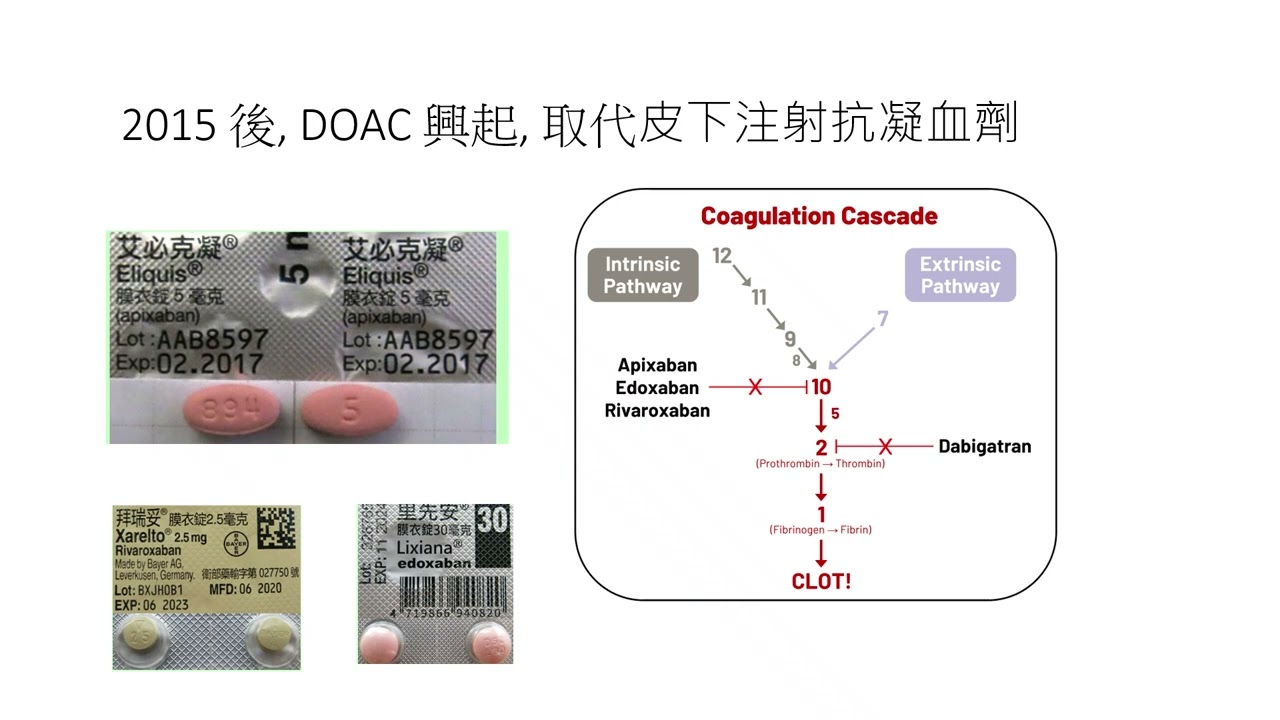 癌症相關靜脈血栓的治療