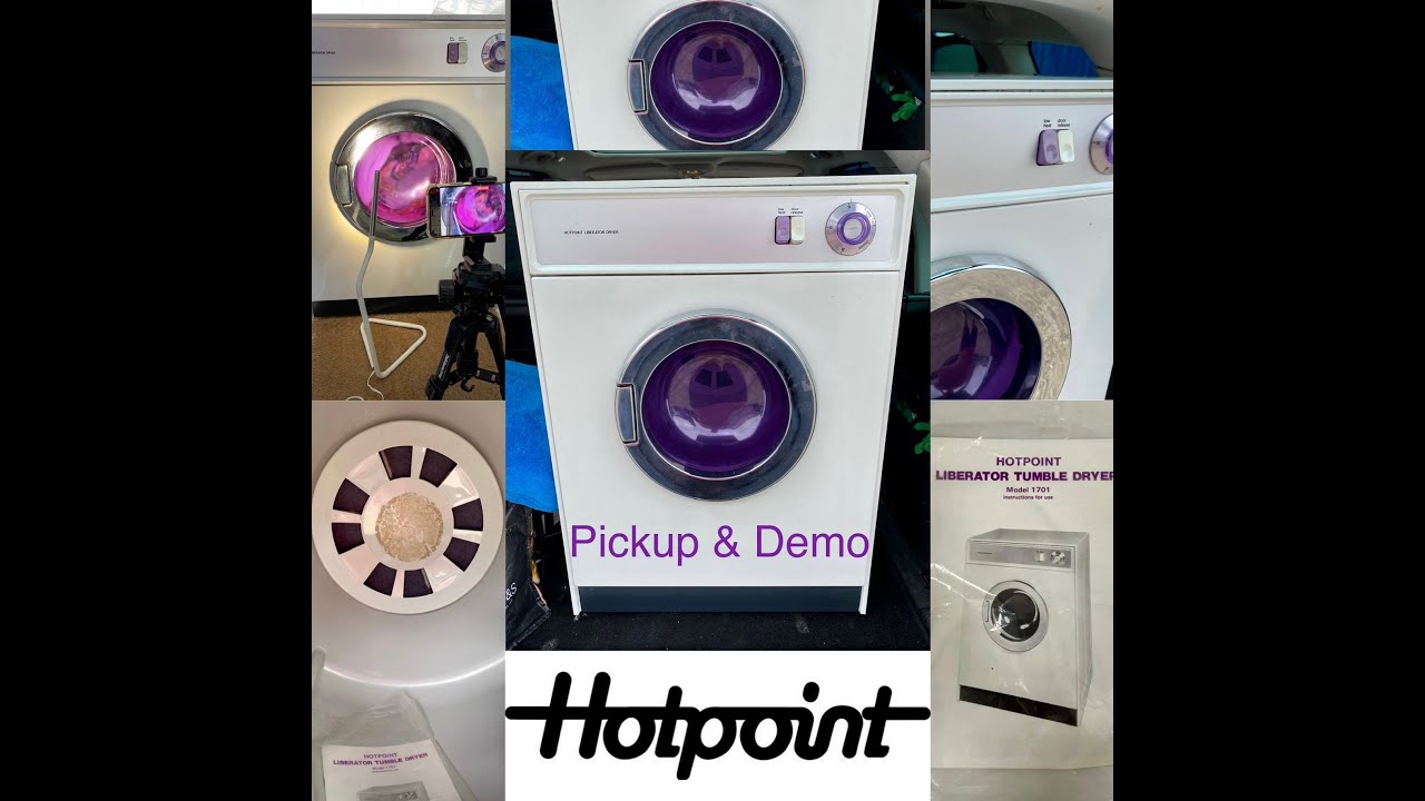 1974 Hotpoint Liberator 1701 Tumble Dryer, Pickup & Demo