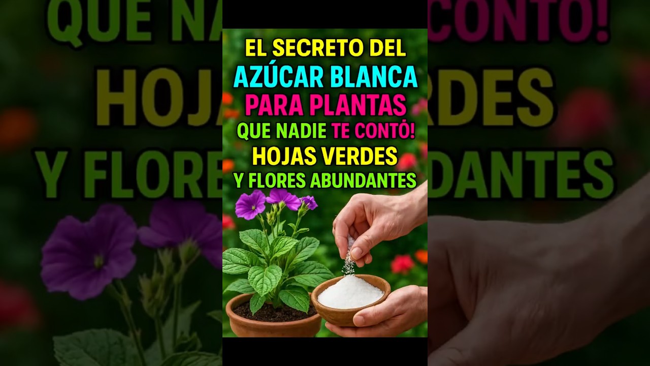 El Secreto del Az&uacute;car Blanca para Plantas