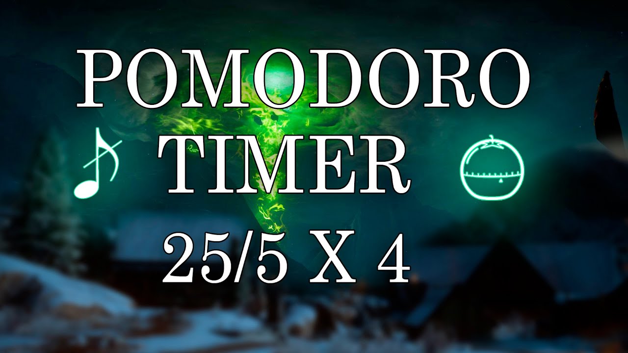 POMODORO Study Session 25/5 📚Dragon age | Nature sounds| Focus  Relax | Study