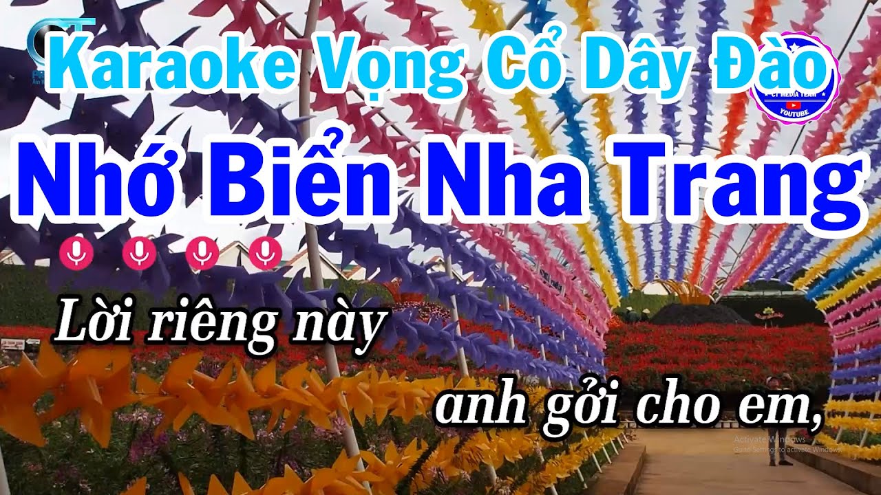 Karaoke Vọng Cổ Dây Đào Nhớ Biển Nha Trang Beat Hay Dễ Hát