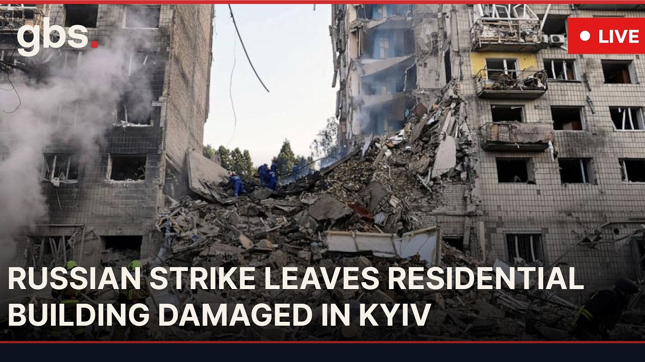 🔴LIVE: Missile-Hit Residential Building in Kyiv After Russian Attack | AC1P