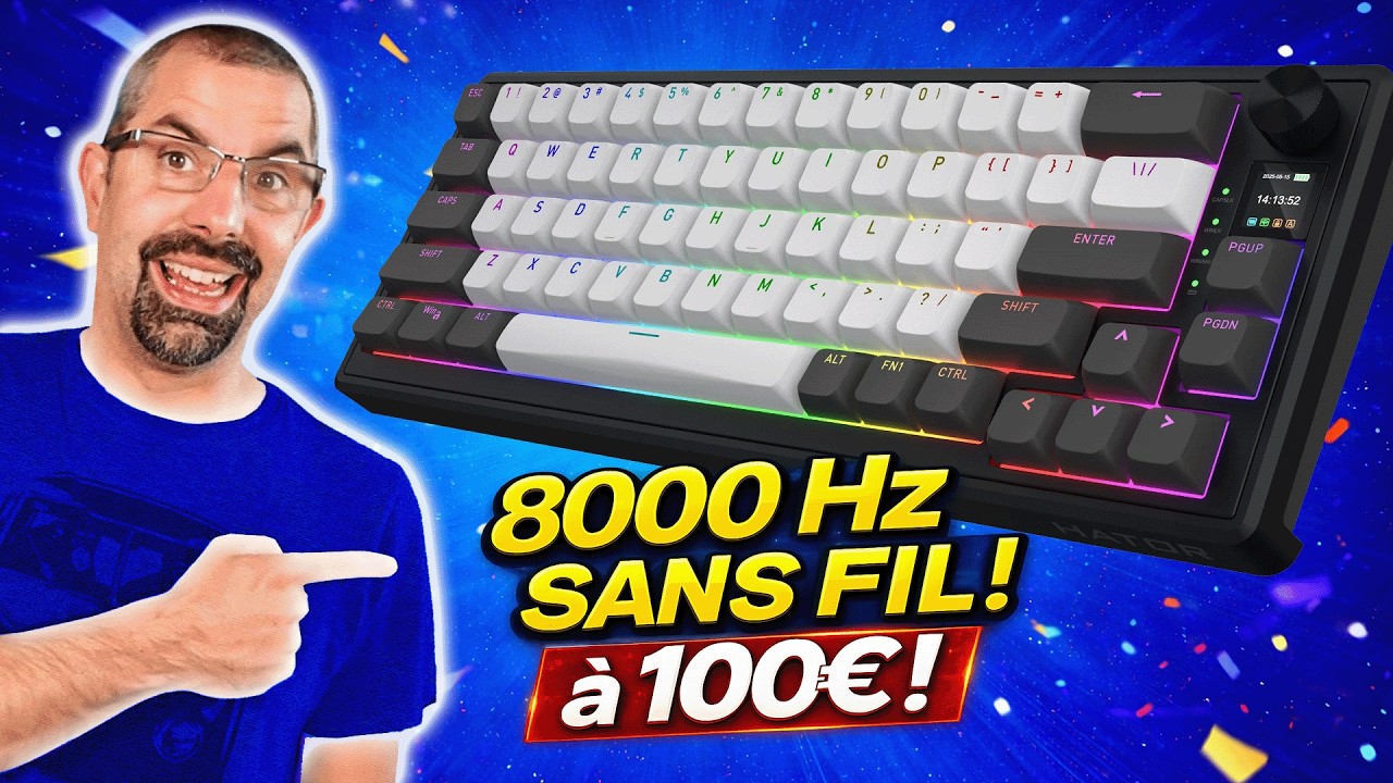 Clavier gaming 8K wireless à 100€ | HATOR Skyfall 65 MAG ULTIMA détrône les flagships