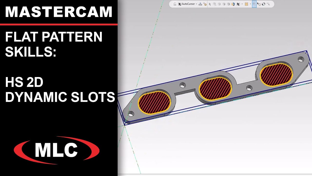 High Speed 2D Dynamic Milling Slots - Flat Pattern Skills
