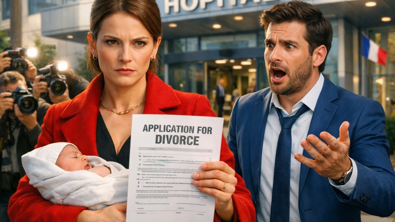Il Envoie Les Papiers Du Divorce À L’Accouchement—Elle Les Signe Devant La Presse Avec Un Testament…