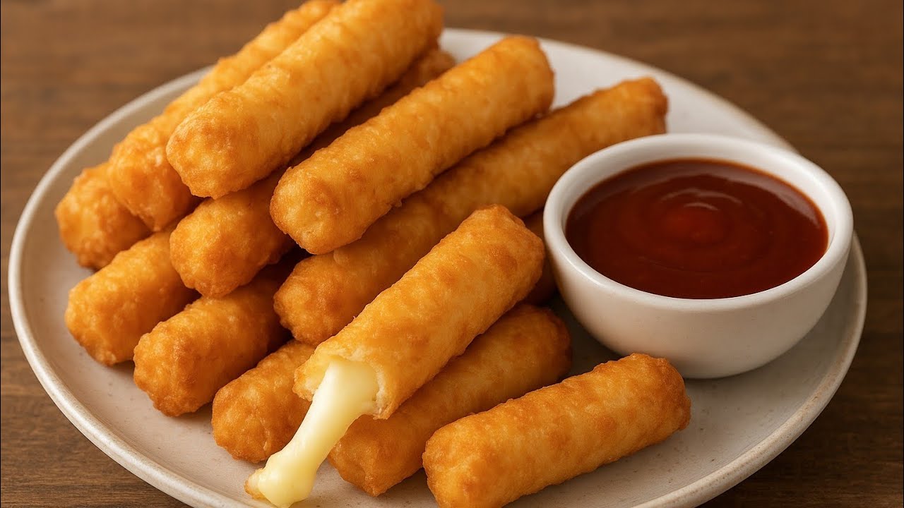 Debes probar esta receta de palitos de queso ,no te arrepentirás 