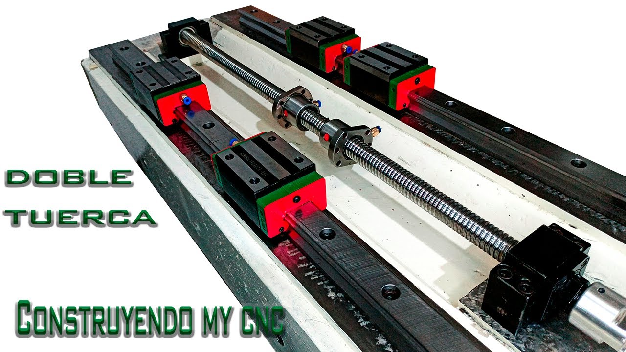 Fresadora Cnc #diy cncmill Tuerca anti backlash diy Vertical Machine Center CNC MILL
