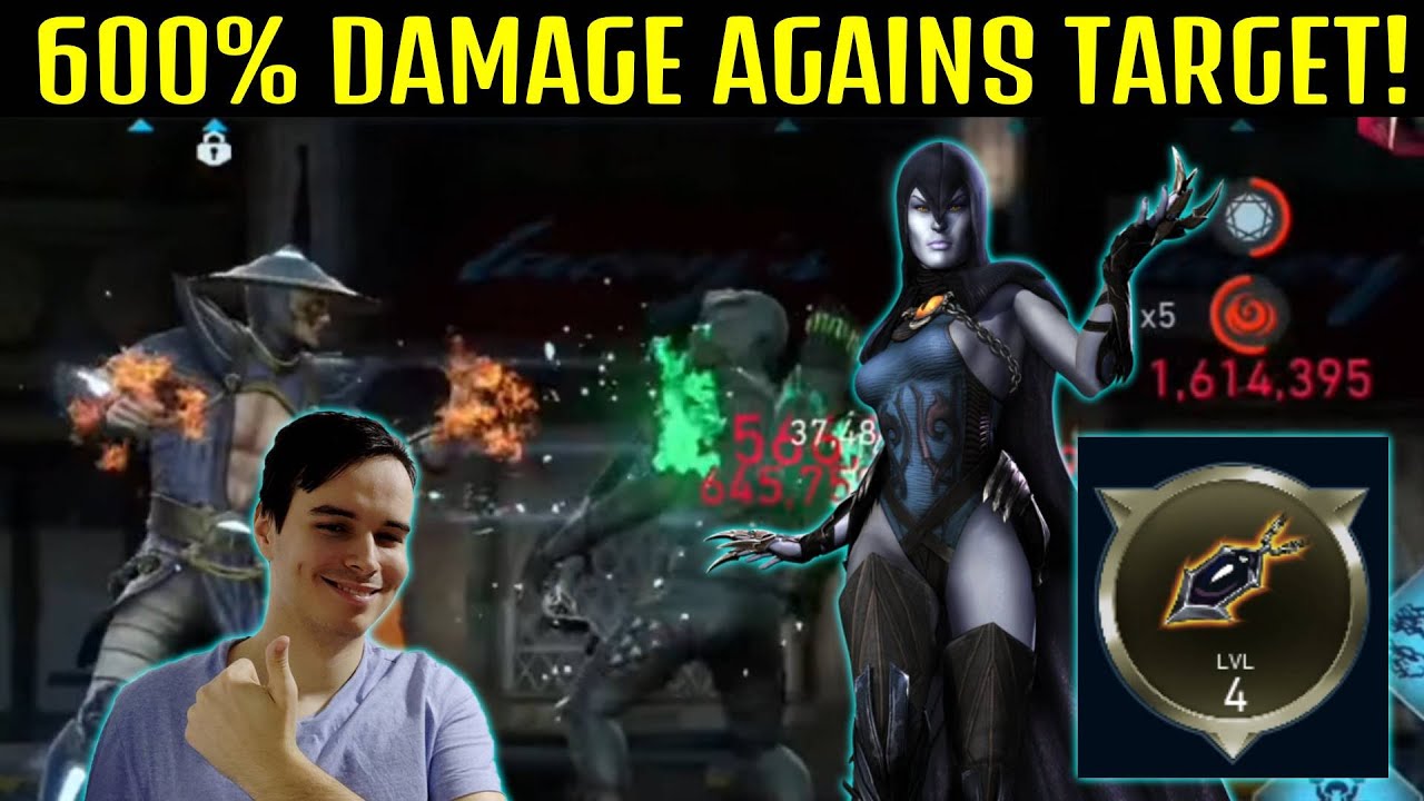 Raven + Gemstone For 600% Damage Against Target Injustice 2 mobile