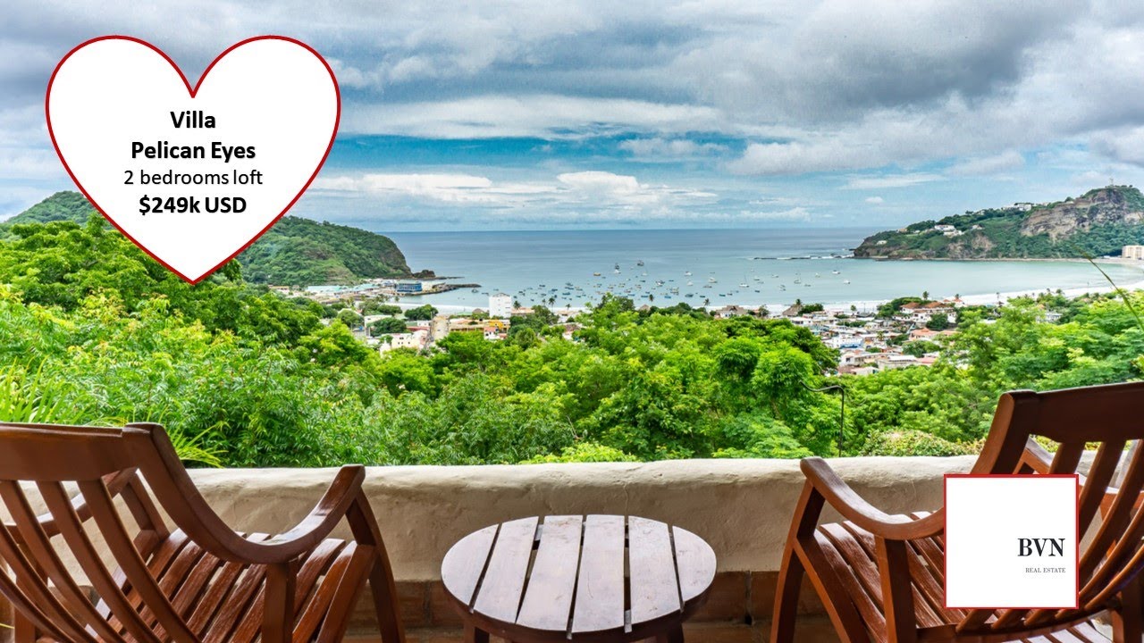 Villa Pelican Eyes | $249k USD | 2 Bed 1 Bath | BVN Realty | SJDS, Nicaragua | +505 8568-9174