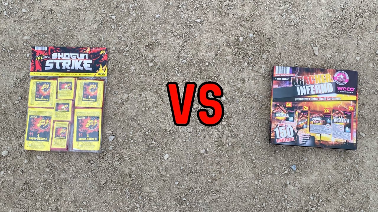 Nico Shogun Strike (Norma, 6,99€) vs Weco Kracher Inferno (Lidl, 4,99€)  |  HimmelsfeuerFeuerwerk